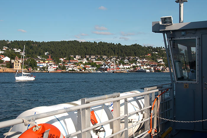 #3 - View of the city Drobak from the ferry