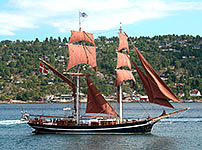 Sailboat in the Strait Drøbakzund