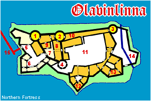 Savonlinna fortress layout