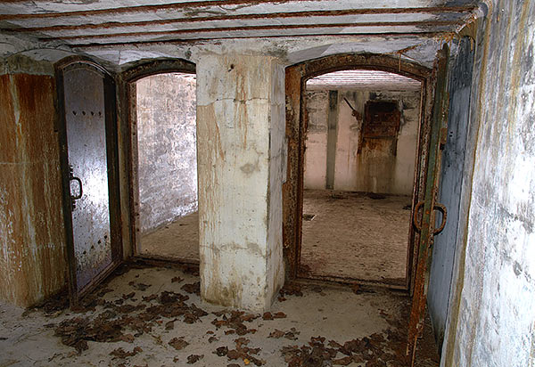 Entrance to the feed powder magazines - Southern Forts