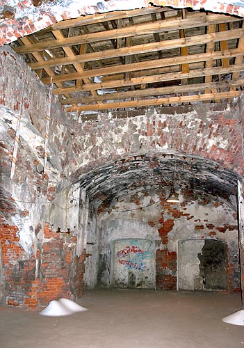 Interiors of 11" battery - Southern Forts