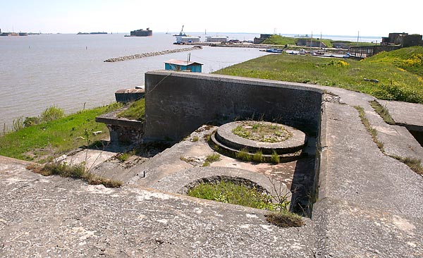 57-mm gun's emplacement - Southern Forts