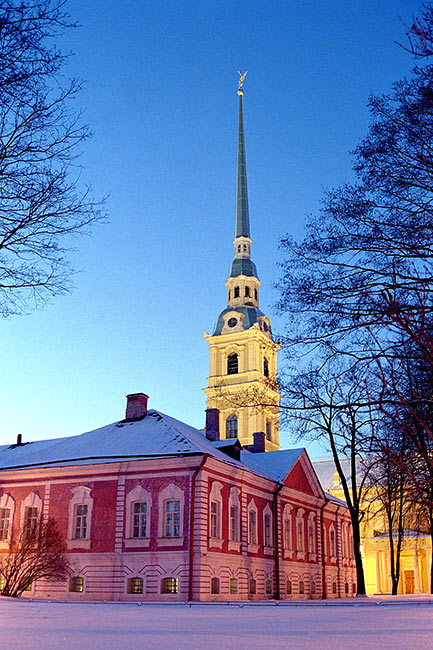 Cathedral and Commandant house - Peter and Paul Fortress