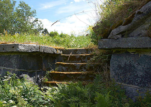 Steps to the gun's emplacement - Sveaborg