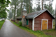 Old hut in Taavetti town