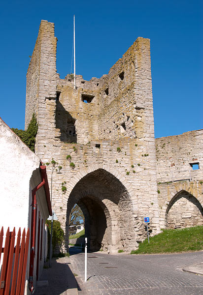 Rear sight of Norderport Gate - Visby