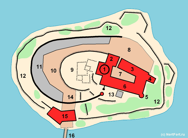 Vyborg Castle plan